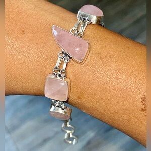Rose Quartz Bracelet 6 1/2” - 7 1/2”